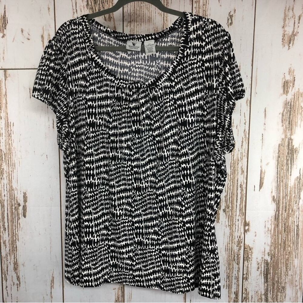 Worthington Woman Stretch Blouse, Size 3XL. In excellent condition!